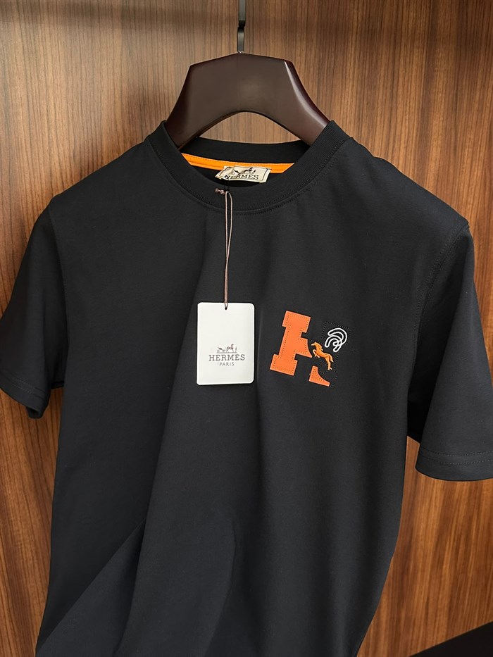 Deri & Nakış Logolu T-Shirt