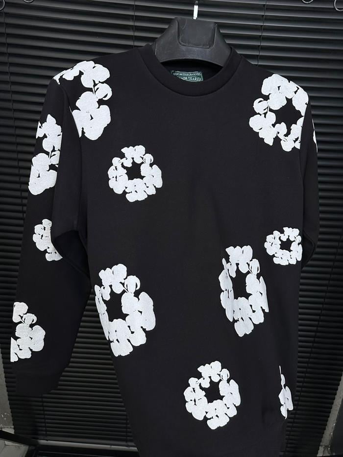 Dijital Baskılı Pamuk Sweatshirt