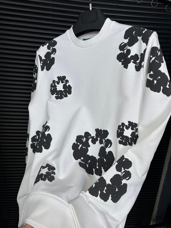 Dijital Baskılı Pamuk Sweatshirt