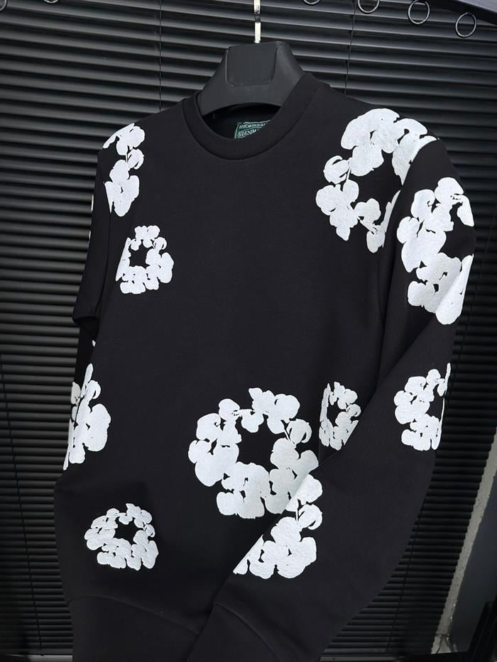 Dijital Baskılı Pamuk Sweatshirt