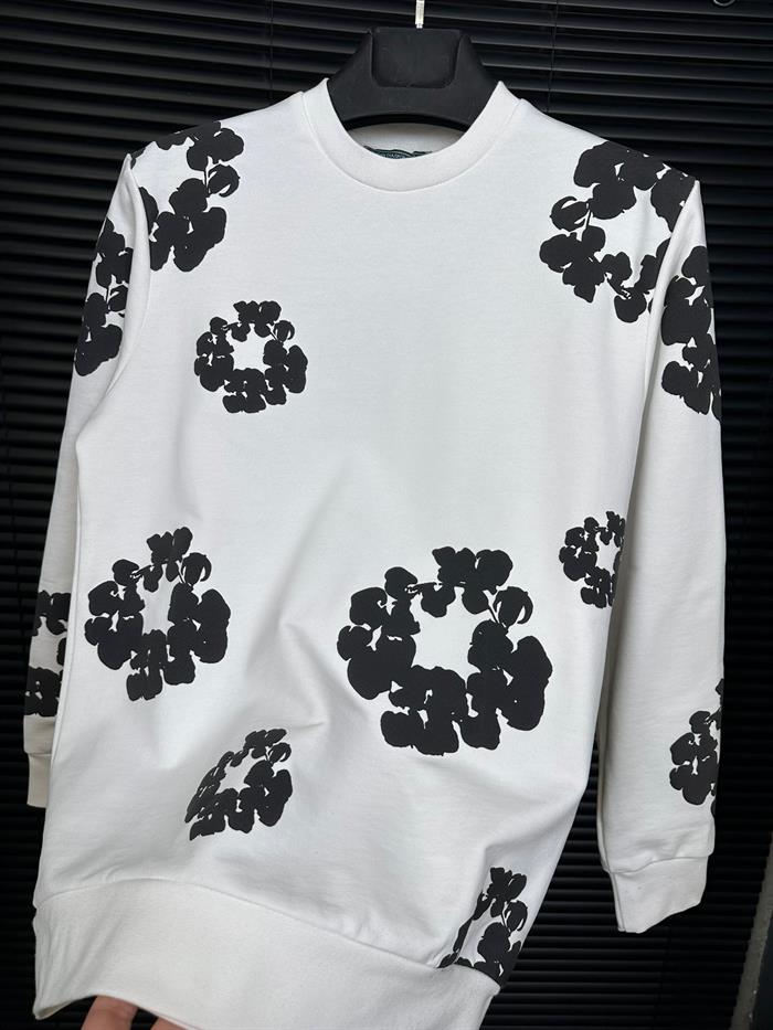 Dijital Baskılı Pamuk Sweatshirt