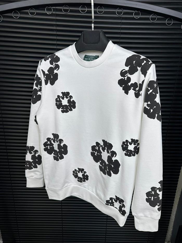 Dijital Baskılı Pamuk Sweatshirt