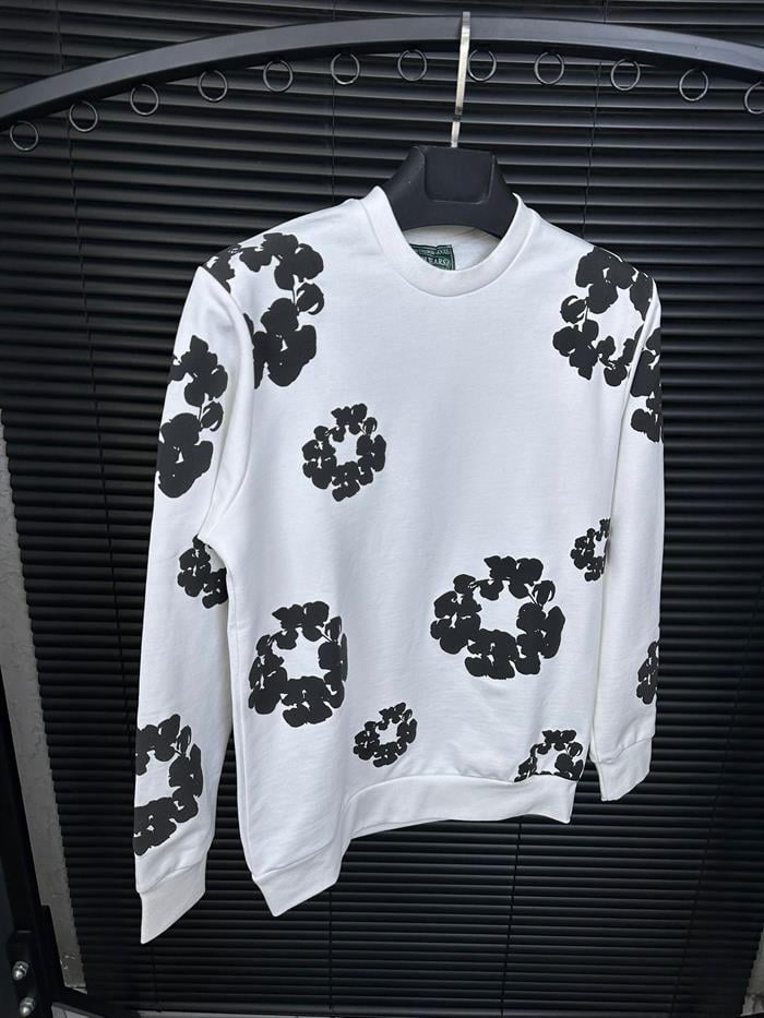 Dijital Baskılı Pamuk Sweatshirt