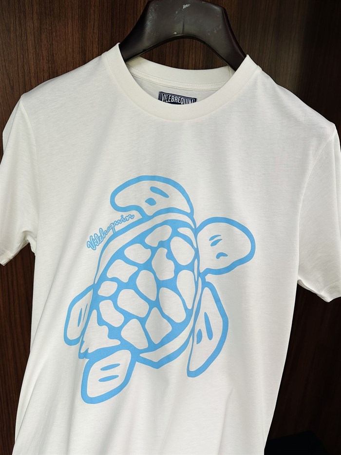 Dijital Kaplumbağa Logo Baskılı T-Shirt