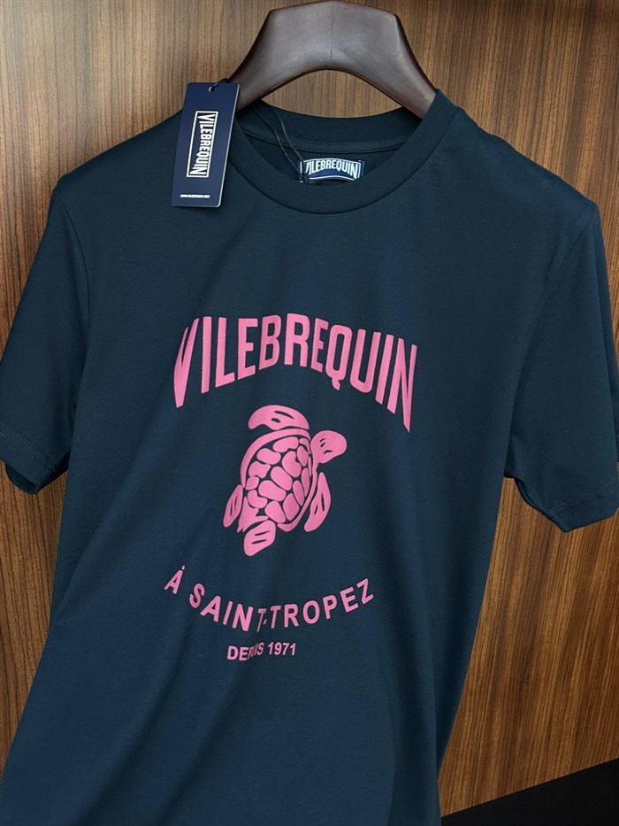 Dijital Kaplumbağa Logo Baskılı T-Shirt