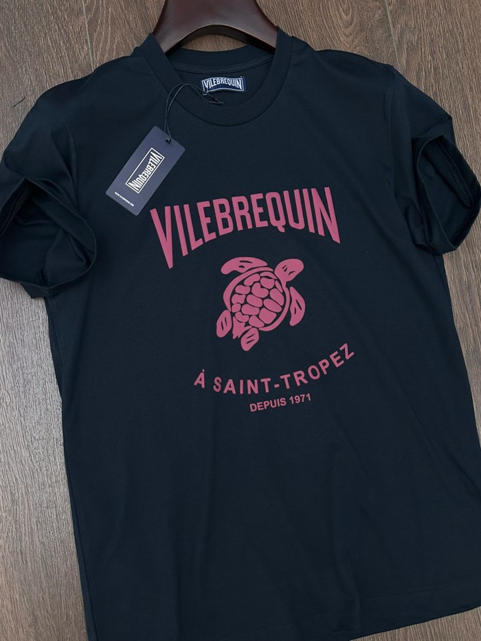 Dijital Kaplumbağa Logo Baskılı T-Shirt