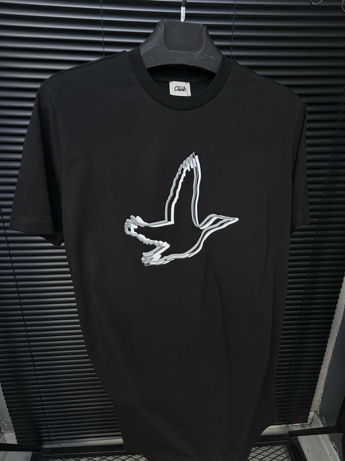 Dijital Logo Baskılı Basic T-Shirt