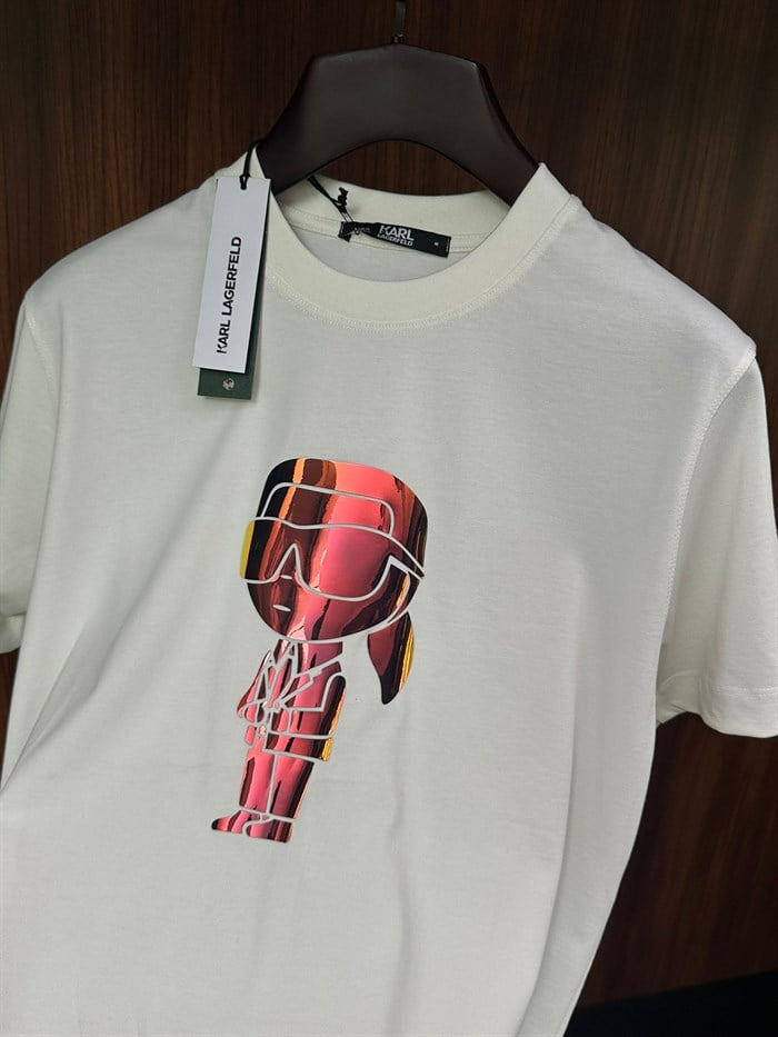 Göğüs Logo Print T-Shirt