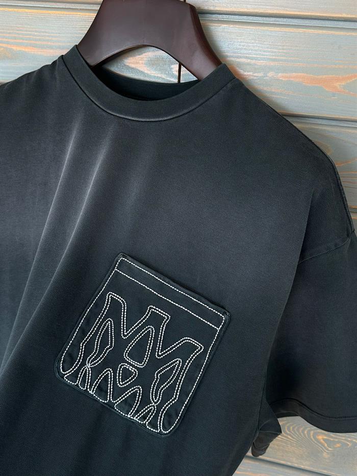 Göğüs Nakış İşlemeli Oversize T-Shirt