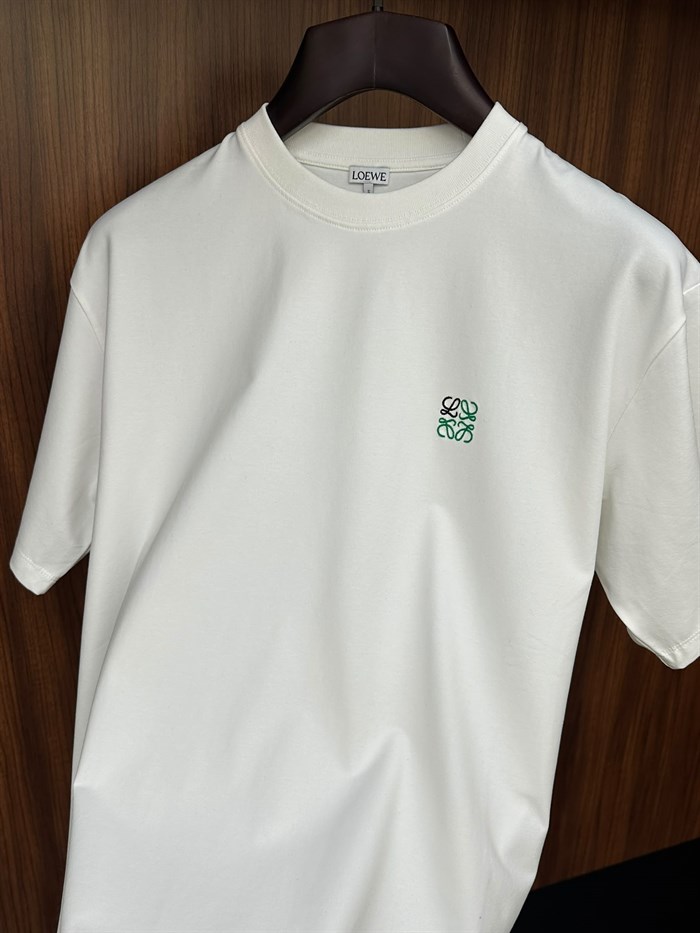 Göğüs Nakış Logolu Bisiklet Yaka T-Shirt