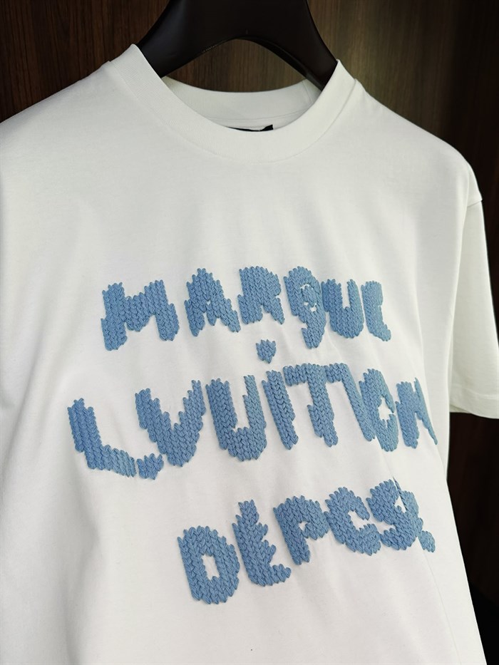 Göğüs Nakış Logolu Bisiklet Yaka T-Shirt