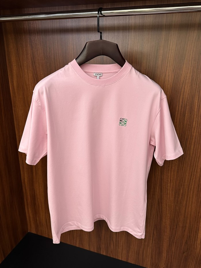 Göğüs Nakış Logolu Bisiklet Yaka T-Shirt