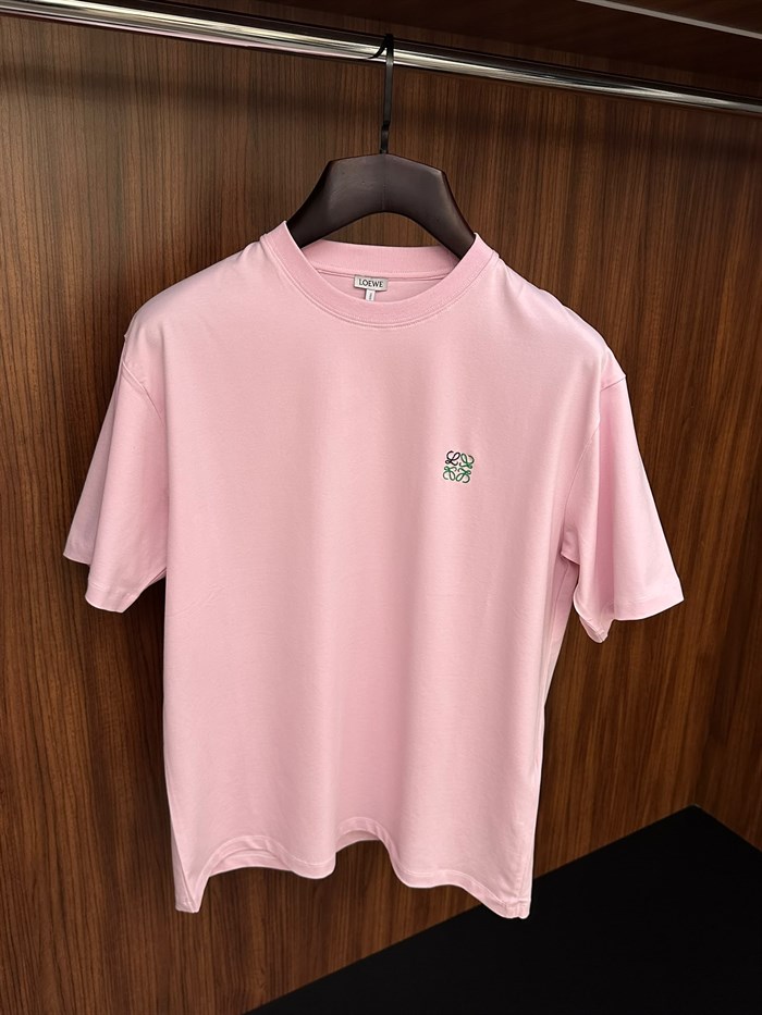 Göğüs Nakış Logolu Bisiklet Yaka T-Shirt