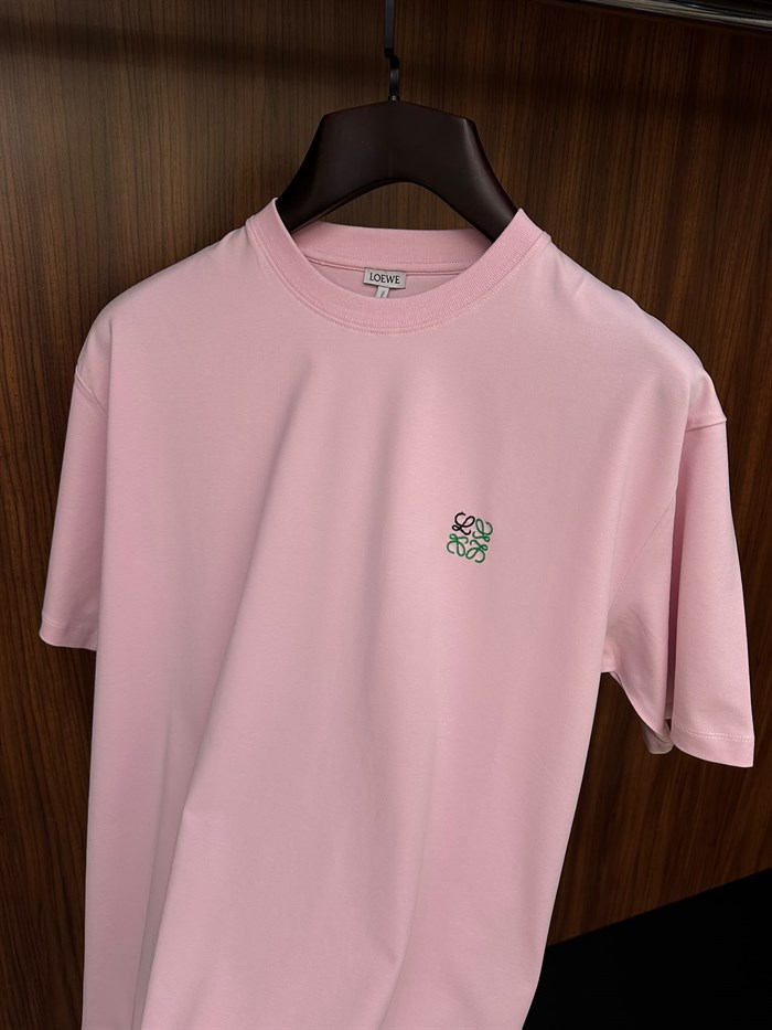 Göğüs Nakış Logolu Bisiklet Yaka T-Shirt