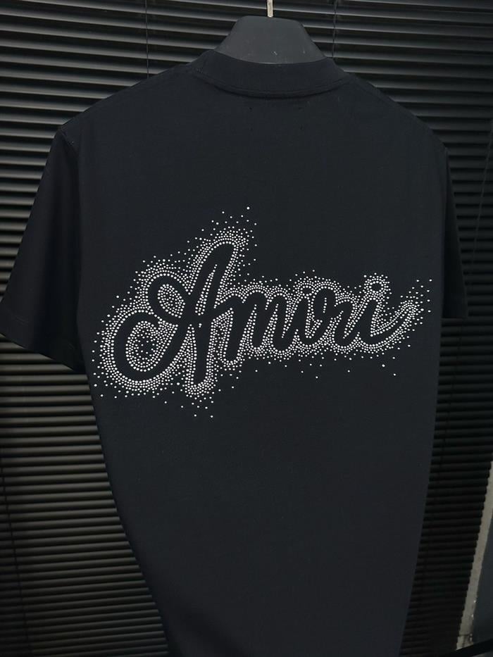 Göğüs Ve Sırt Taş Desenli T-Shirt - Beyaz