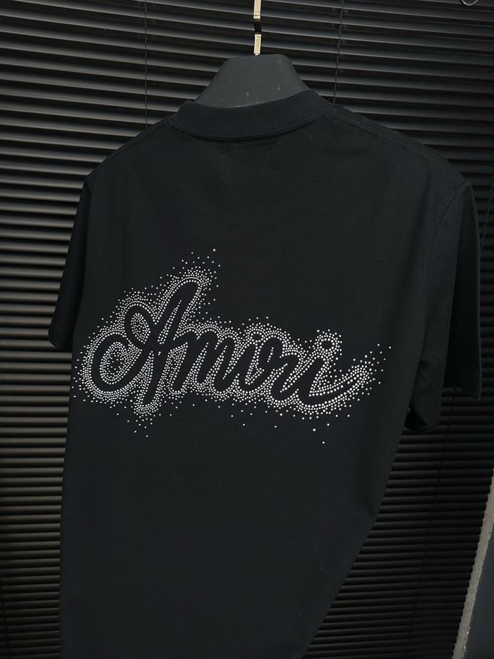 Göğüs Ve Sırt Taş Desenli T-Shirt - Beyaz