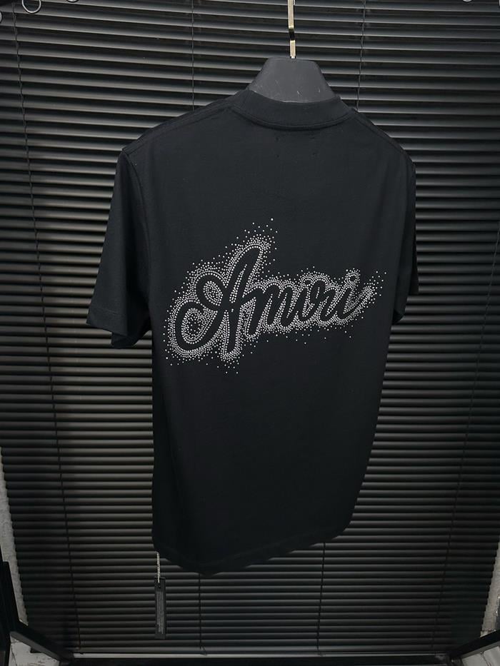 Göğüs Ve Sırt Taş Desenli T-Shirt - Beyaz