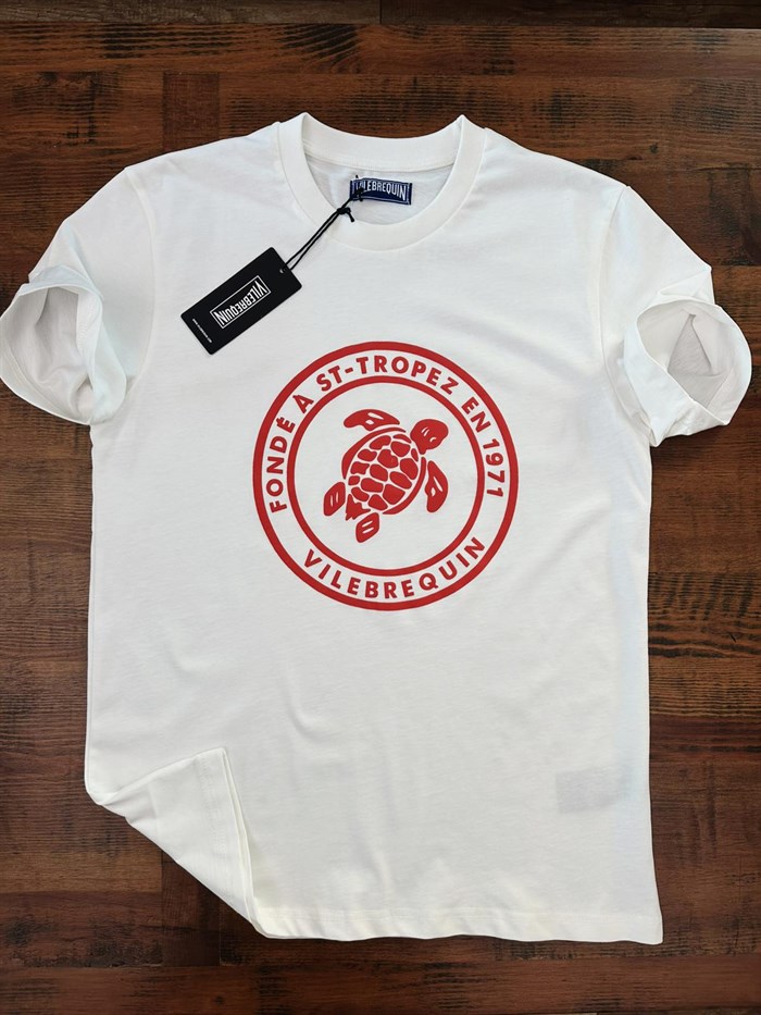 Kabartma Kamplumbağa Baskılı T-Shirt