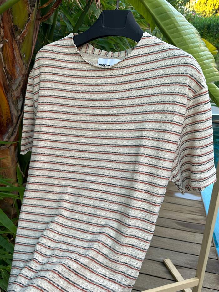 Laurela Çizgili T-Shirt