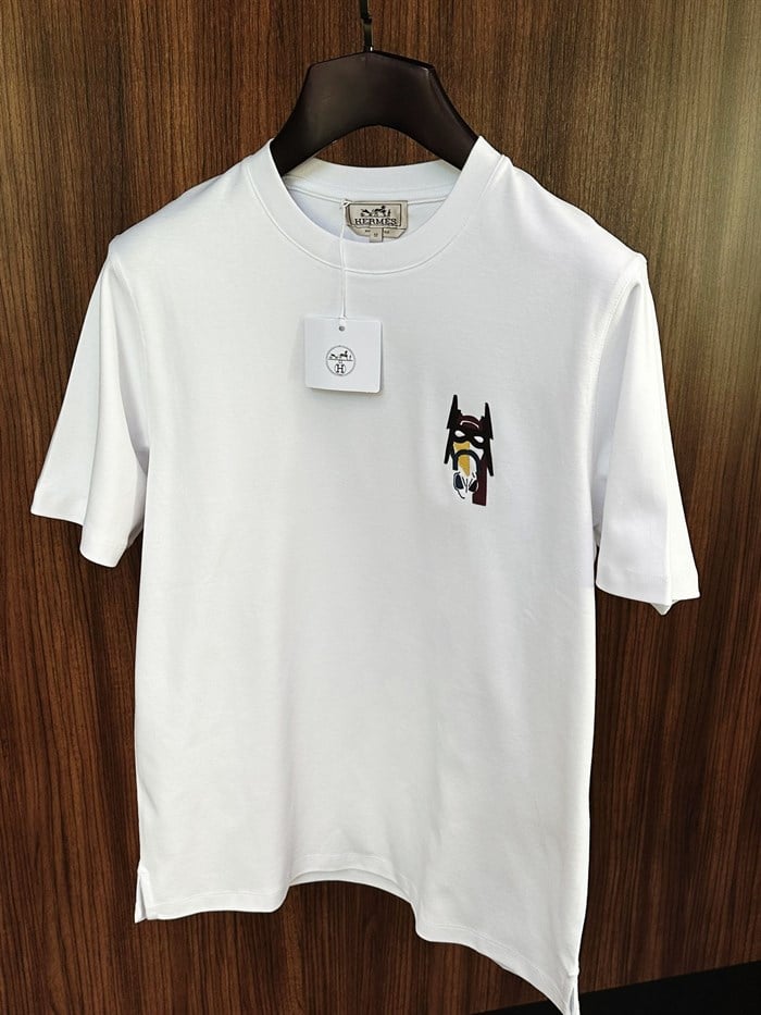 Leather H Embroidered T-Shirt