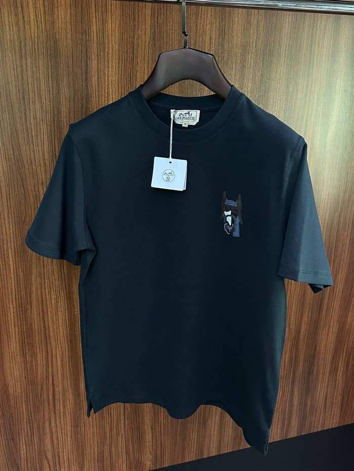 Leather H Embroidered T-Shirt