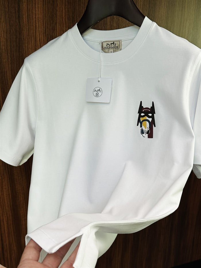 Leather H Embroidered T-Shirt