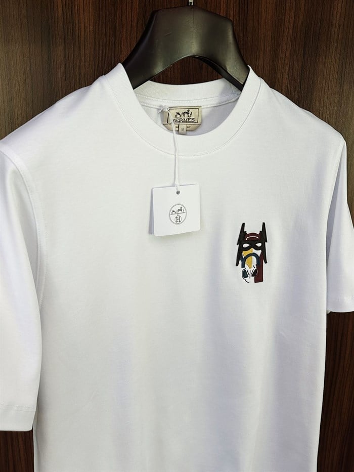 Leather H Embroidered T-Shirt