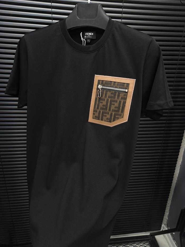 Marka Baskılı Cep Detaylı Basic T-Shirt - Beyaz