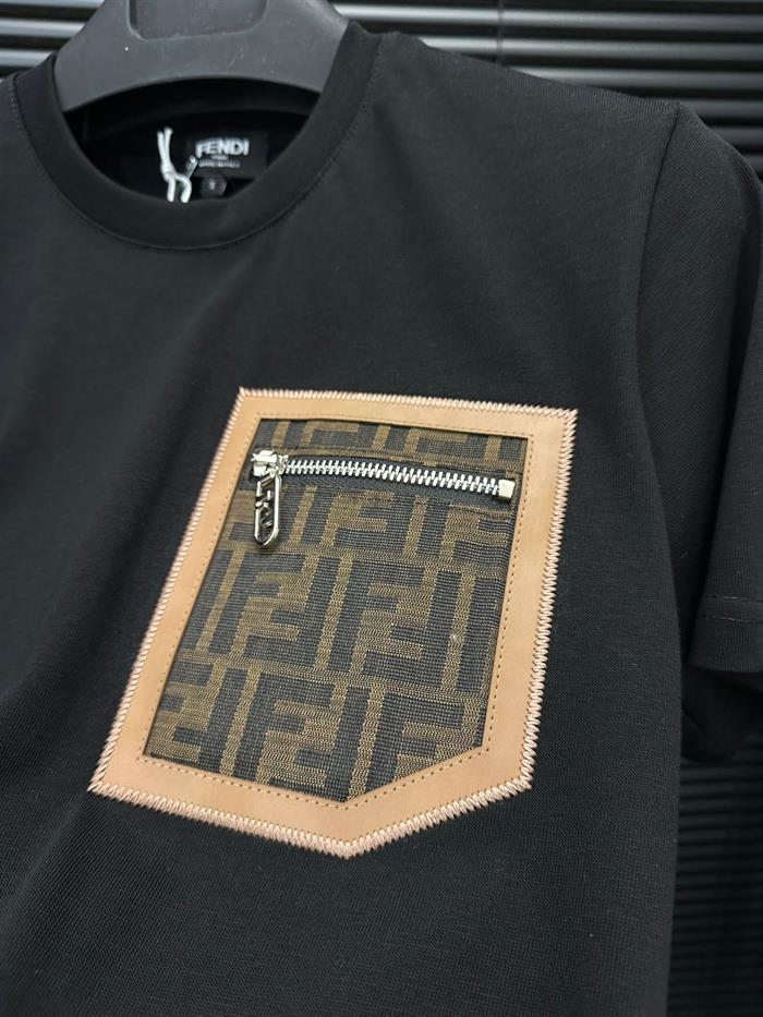 Marka Baskılı Cep Detaylı Basic T-Shirt - Beyaz