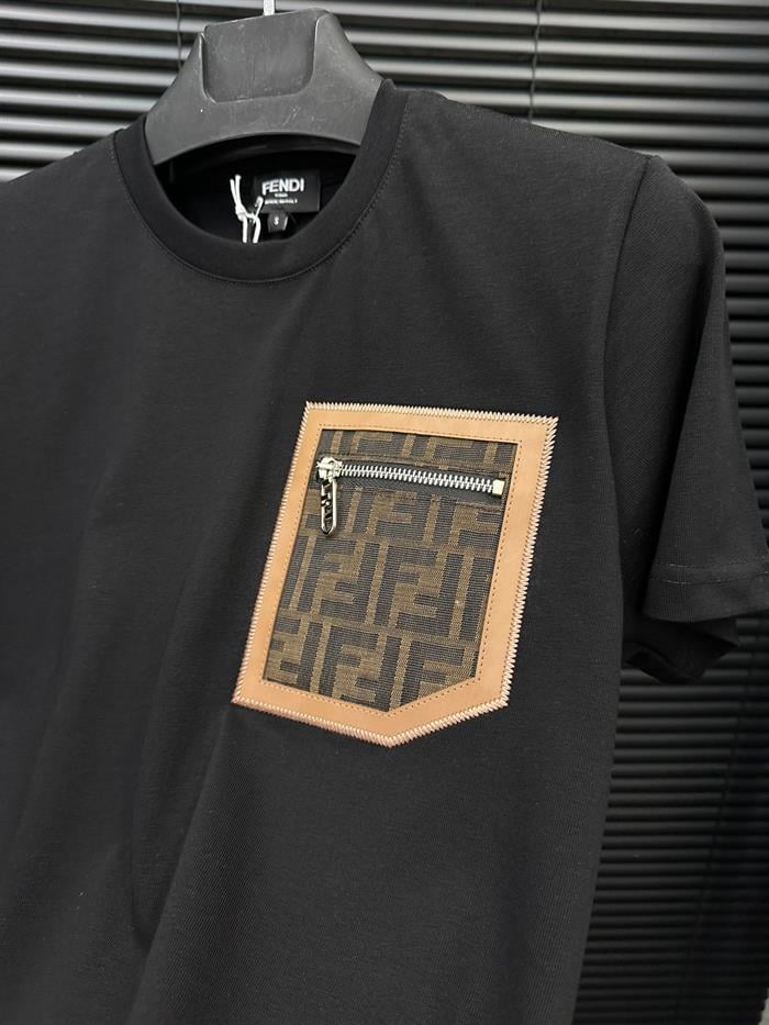 Marka Baskılı Cep Detaylı Basic T-Shirt - Beyaz