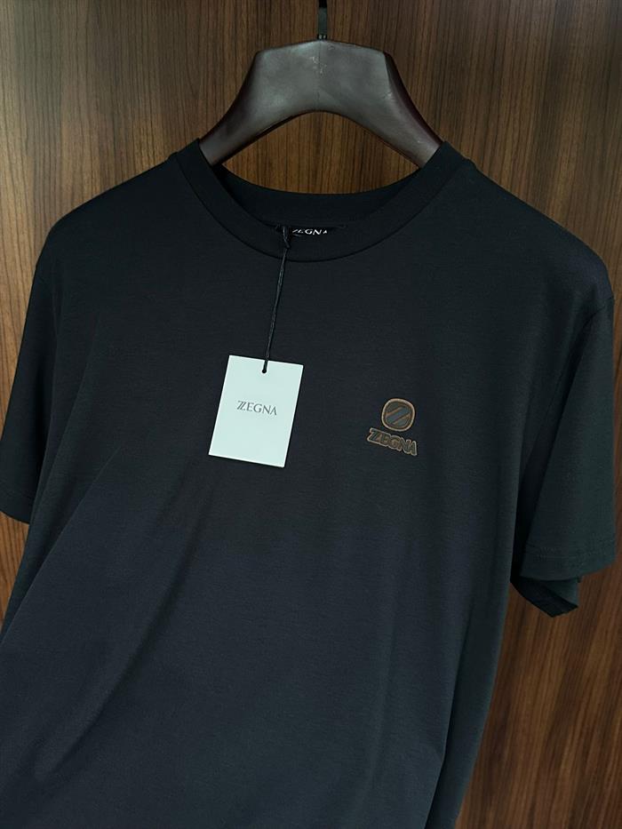 Marka Logolu Modal Kumaş Basic T-Shirt