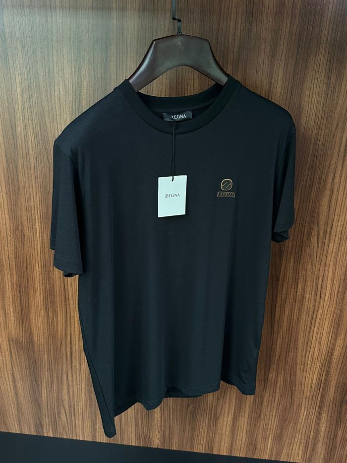 Marka Logolu Modal Kumaş Basic T-Shirt