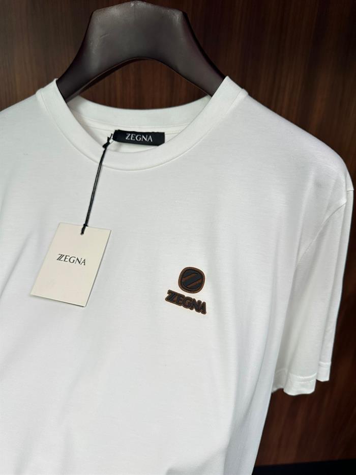 Marka Logolu Modal Kumaş Basic T-Shirt