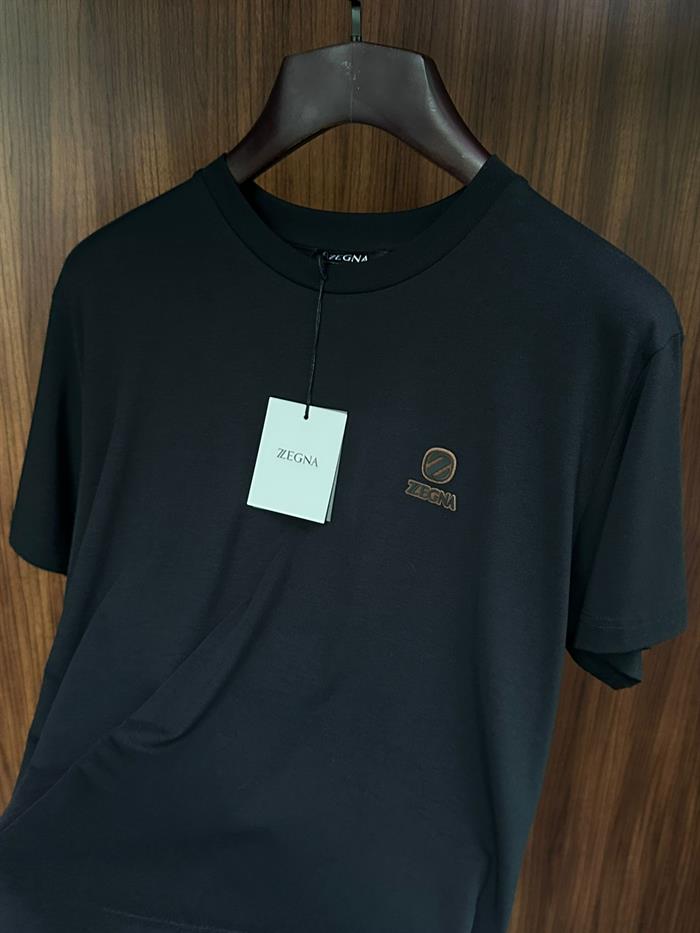 Marka Logolu Modal Kumaş Basic T-Shirt