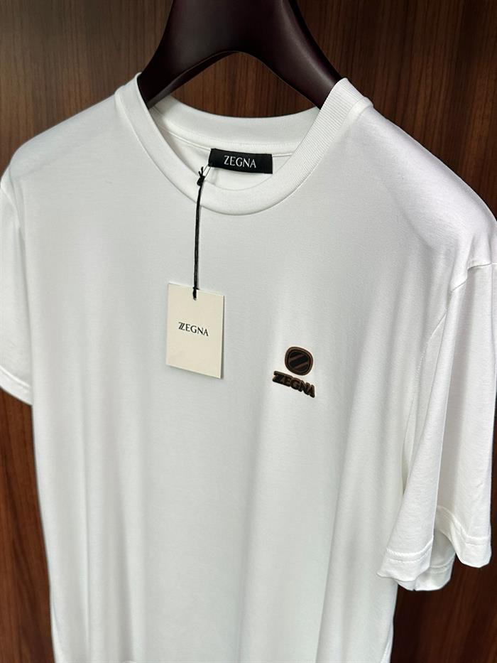 Marka Logolu Modal Kumaş Basic T-Shirt