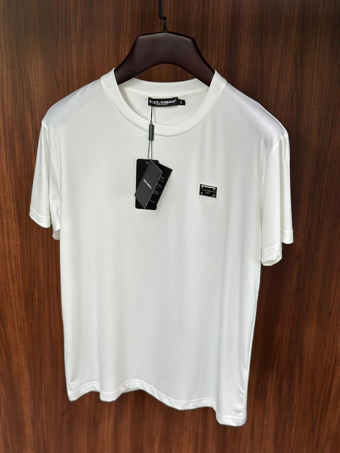 Metal Logolu Modal Kumaş Basic T-Shirt