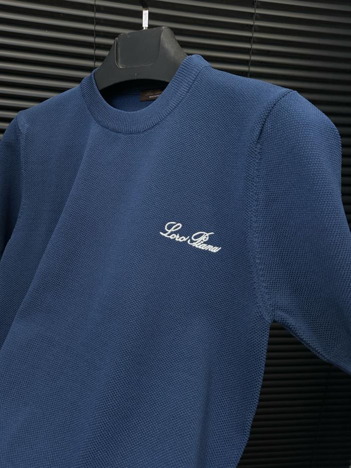 Nakış Logo Detaylı Örme Triko T-Shirt