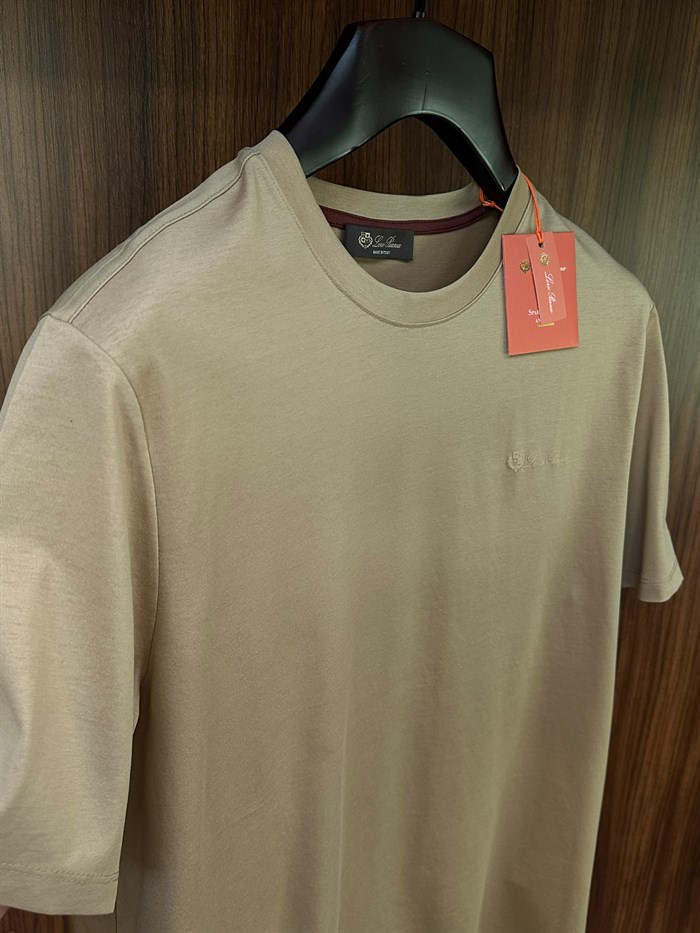 Silikon Logolu Bisiklet Yaka T-Shirt