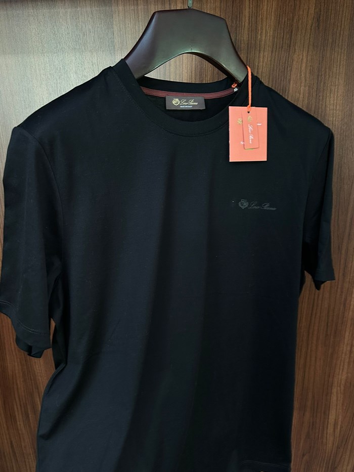 Silikon Logolu Bisiklet Yaka T-Shirt