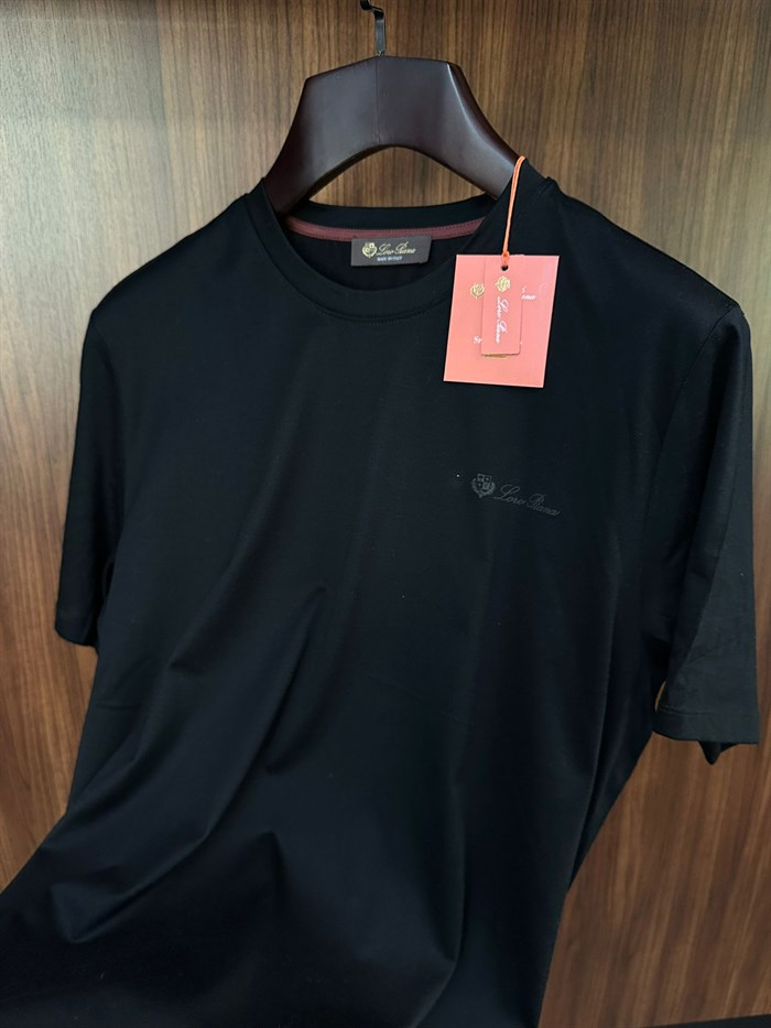 Silikon Logolu Bisiklet Yaka T-Shirt