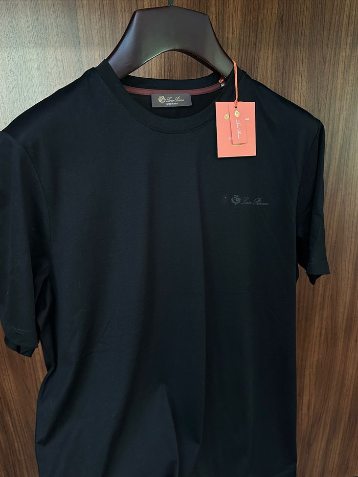 Silikon Logolu Bisiklet Yaka T-Shirt