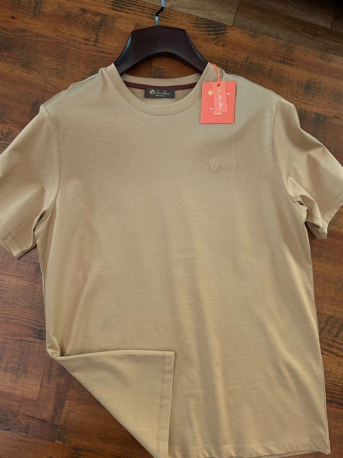 Silikon Logolu Bisiklet Yaka T-Shirt