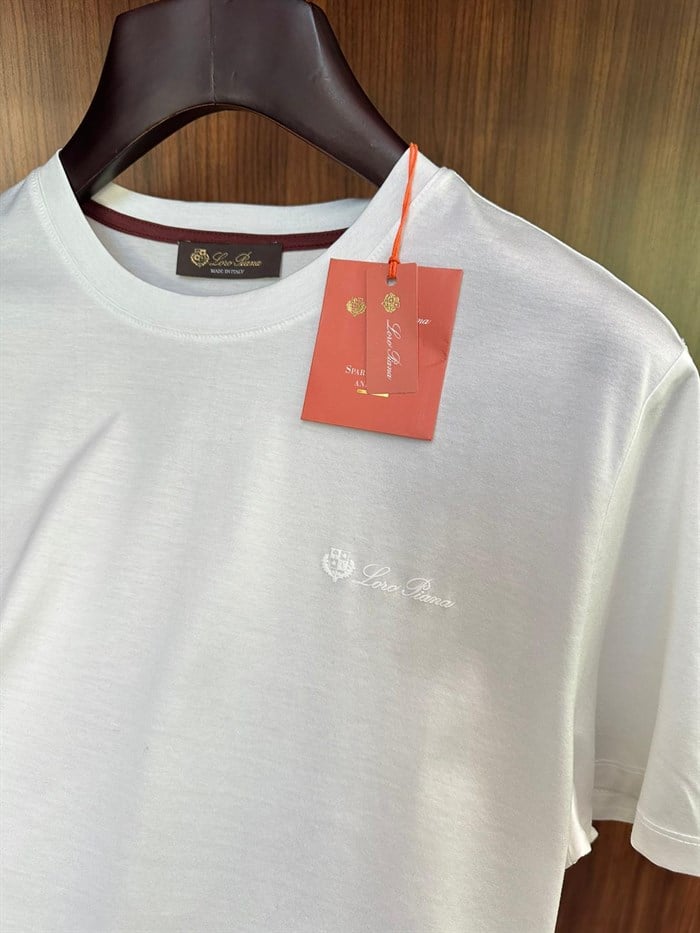 Silikon Logolu Bisiklet Yaka T-Shirt