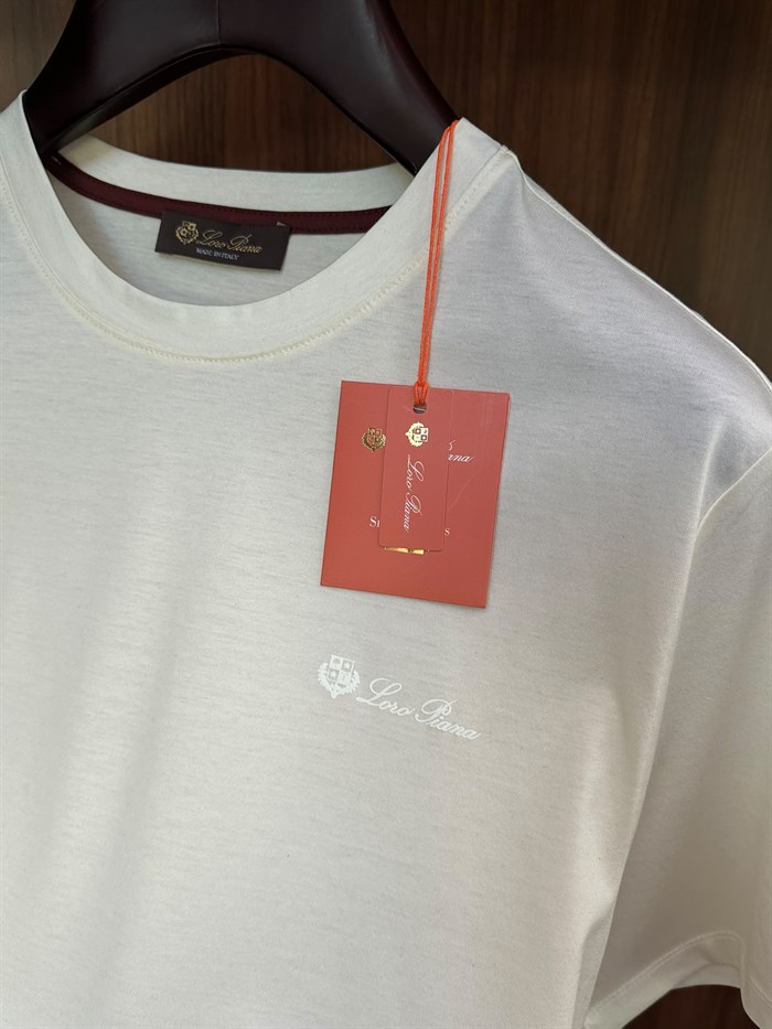 Silikon Logolu Bisiklet Yaka T-Shirt