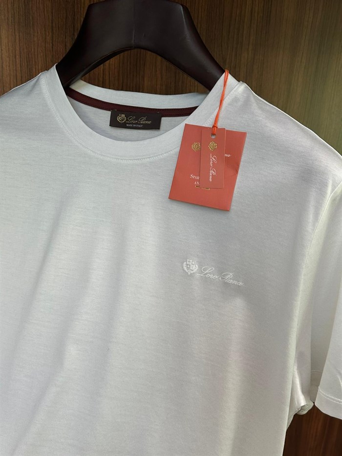 Silikon Logolu Bisiklet Yaka T-Shirt