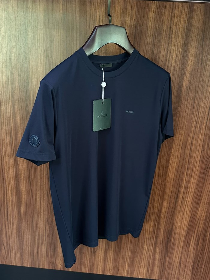 Silikon Marka Yazılı Bisiklet Yaka T-Shirt