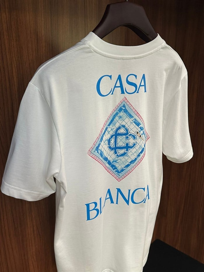 Whıte Jersey Pool Baskı Logolu T-Shirt