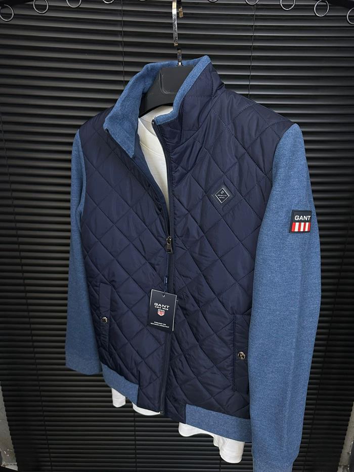 Baklava Desenli Triko Kollu Ceket