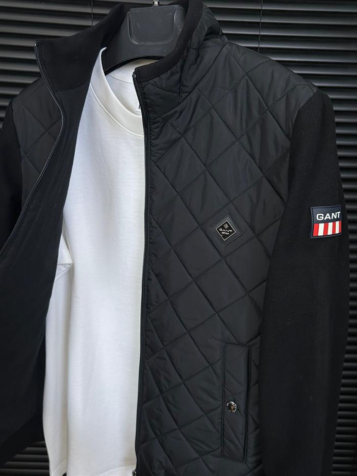 Baklava Desenli Triko Kollu Ceket