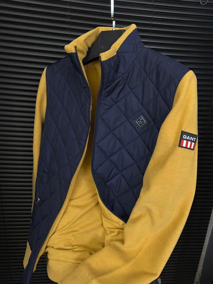 Baklava Desenli Triko Kollu Ceket